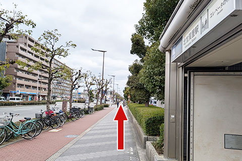 北加賀屋駅からの道案内