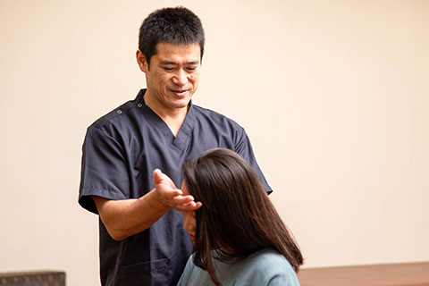 施術中の様子