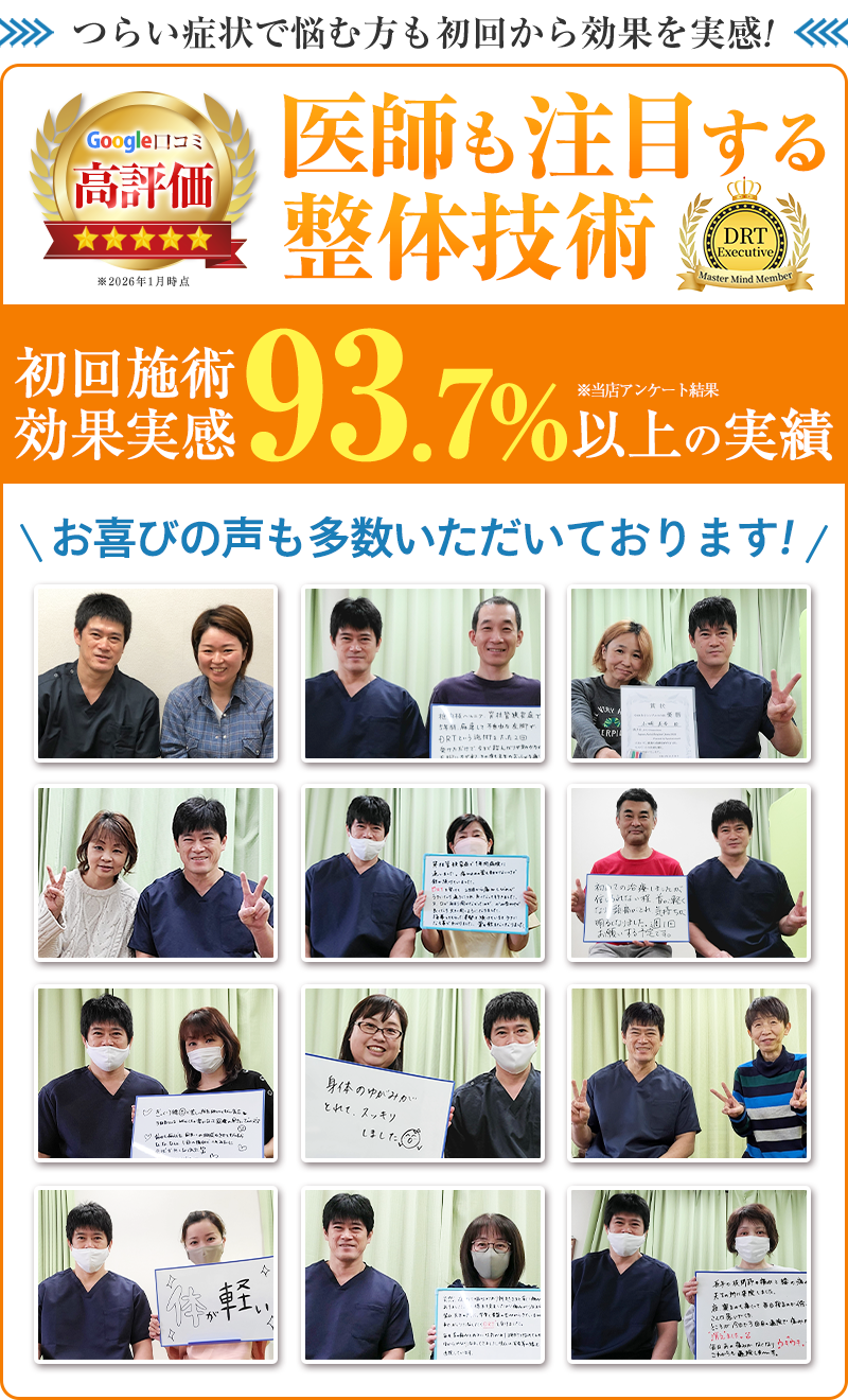 初回効果実感率93.7%以上